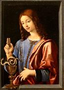 Piero di Cosimo St. John the Evangelist oil